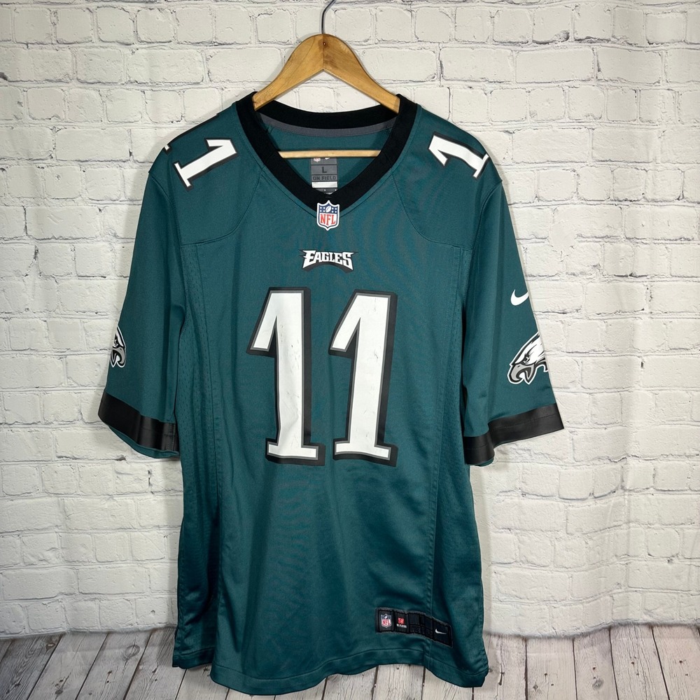 Nike NFL Philadelphiaâ Eagles Carson Wentz 11 Jersey Mens Large Green 445591-1/2